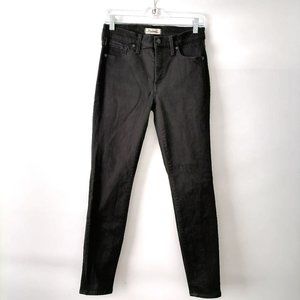 Madewell Womens Black 9" High Rise Skinny Denim Jeans Size 28